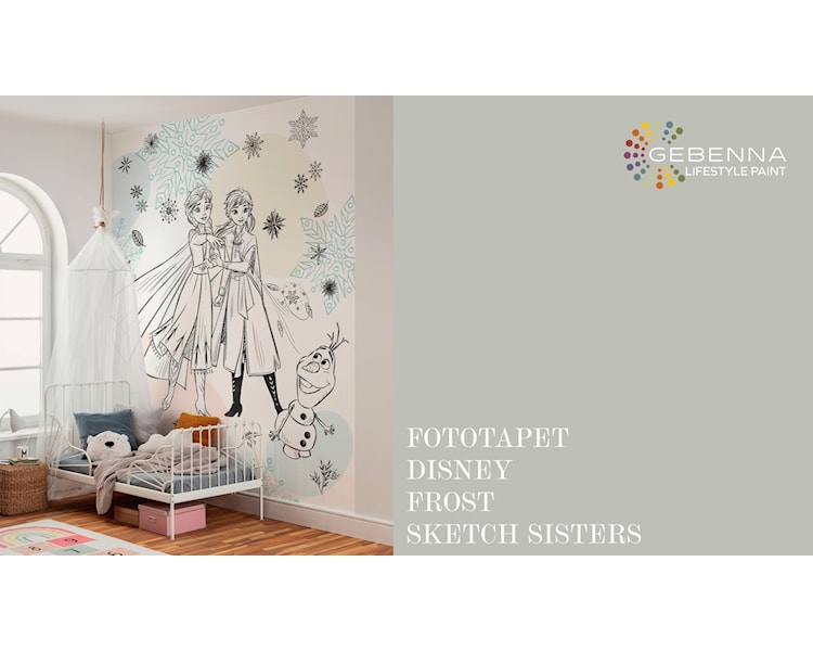 Fototapet Disney Frost Sketch Sisters